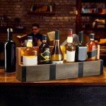 Rustic Wall-Mounted Wine Rack for Home Bar