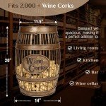 Wine Barrel Cork Catcher Accent Table