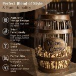 Wine Barrel Cork Catcher Accent Table
