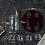 Whiskey Barrel Decanter Set with Glasses