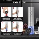 Rechargeable Stainless Steel Electric Wine Opener