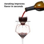 Rabbit Wine Aerator with Sediment Strainer and Stand