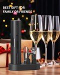 Electric Wine Opener Set with Accessories (Black)