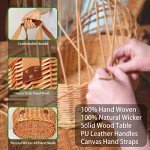 Wicker Picnic Basket Set for Wine Lovers