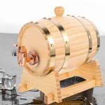 Rustic 800mL Wood Aging Barrel Dispenser