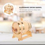 Rustic 800mL Wood Aging Barrel Dispenser