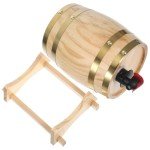 Rustic 800mL Wood Aging Barrel Dispenser