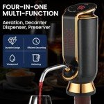 Elegant 4-in-1 Electric Wine Aerator and Dispenser