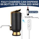 Elegant 4-in-1 Electric Wine Aerator and Dispenser