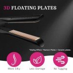 Stylish 2-in-1 Titanium Flat Iron & Curler