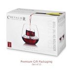 Set of 2 Stemless Aerating Wine Glasses