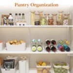 Stackable Plastic Wine Bottle Organizer for 4 Bottles