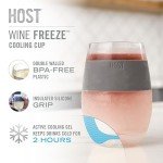 Insulated Wine Tumblers with Freezing Gel - Set of 2