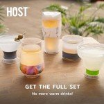 Insulated Wine Tumblers with Freezing Gel - Set of 2