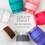 Insulated Wine Tumblers with Freezing Gel - Set of 2