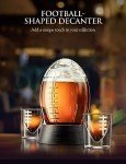 Football Decanter Set with 2 Glasses - Unique Gift