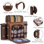 Wine Picnic Backpack Cooler for 4 with Accessories