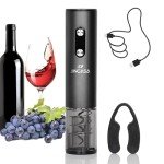 JINGASA Rechargeable Electric Wine Opener - Black