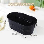 Large Metal Ice Buckets for Wine & Cocktails