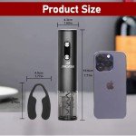 JINGASA Rechargeable Electric Wine Opener - Black