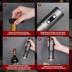 JINGASA Rechargeable Electric Wine Opener - Black