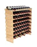 Modular Wine Rack for 72 Bottles - Bamboo