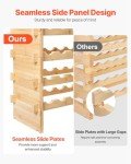 Modular Wine Rack for 72 Bottles - Bamboo