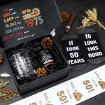 Vintage 1975 Wine Glass and Fun Gift Set