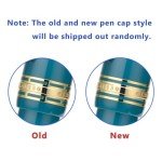 Wine Red Acrylic Fountain Pen with Gold Trim