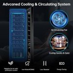 KingChii 27-Bottle Stainless Steel Wine Cooler