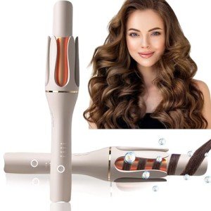 Champagne Gold Automatic Curling Iron Gift for Her