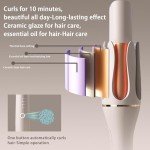 Champagne Gold Automatic Curling Iron Gift for Her