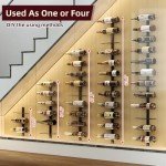 12-Bottle Wall-Mounted Wine Rack for Easy Storage