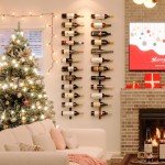 12-Bottle Wall-Mounted Wine Rack for Easy Storage