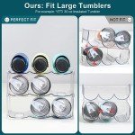 Stackable Wine Bottle Organizer for Tumblers