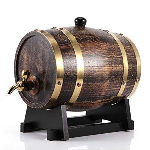 3L Oak Barrel Dispenser for Wine and Spirits