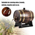 3L Oak Barrel Dispenser for Wine and Spirits