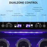 15-Inch Dual Zone Wine Cooler Mini Fridge