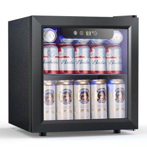 COWSAR 50-Can Wine Cooler Mini Fridge