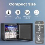 COWSAR 50-Can Wine Cooler Mini Fridge