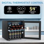 COWSAR 50-Can Wine Cooler Mini Fridge