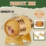 2-Pack Oak Barrel Wine & Whiskey Dispenser