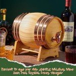 2-Pack Oak Barrel Wine & Whiskey Dispenser