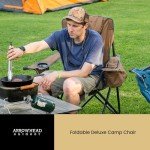 Portable Camping Chair with Wine Glass & Cooler