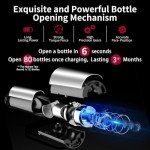 6-in-1 Electric Wine Opener Gift Set - Silver