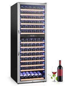 Dual Zone Wine Cooler for 154 Bottles