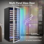 Dual Zone Wine Cooler for 154 Bottles