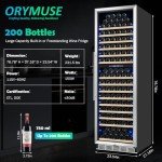 ORYMUSE 200 Bottle Dual Zone Wine Cooler