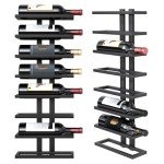 8-Tier Wall Mount Wine Rack for Stylish Storage