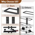 8-Tier Wall Mount Wine Rack for Stylish Storage